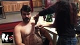 Shaving Josh's Chest