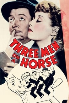 Drei Mann auf einem Pferd