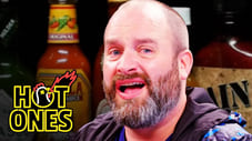 Tom Segura Tears Up While Eating Spicy Wings