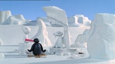 Escultura de hielo de Pingu