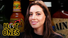 Aubrey Plaza Snorts Milk While Eating Spicy Wings