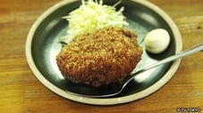 Minced Chicken and Avocado Cutlet and Chicken Rice Pot of Uguisu-Dani, Taito Ward