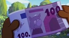 Mini Wolf finds banknote