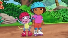 Dora fait du roller skate