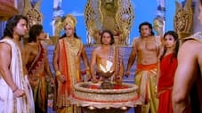 The Pandavas leave Hastinapur