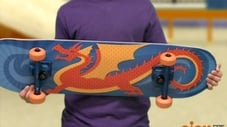 The Boy With the Dragon Skateboard