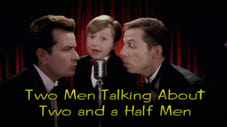 Two man talking about Two and a Half Men