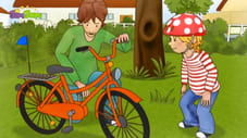 Conni se učí jezdit na kole