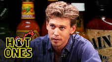 Austin Butler Searches for Comfort While Eating Spicy Wings