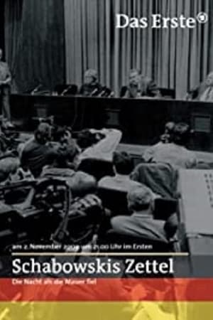 Schabowskis Zettel - Die Nacht, als die Mauer fiel